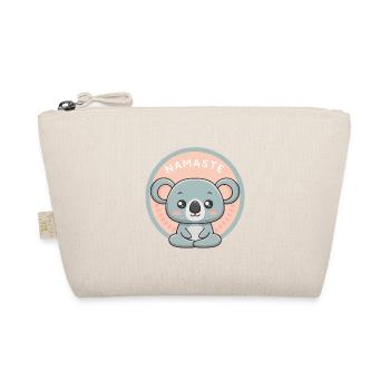 Koala Namaste zen pastel - Organic Pouch - nature - Front