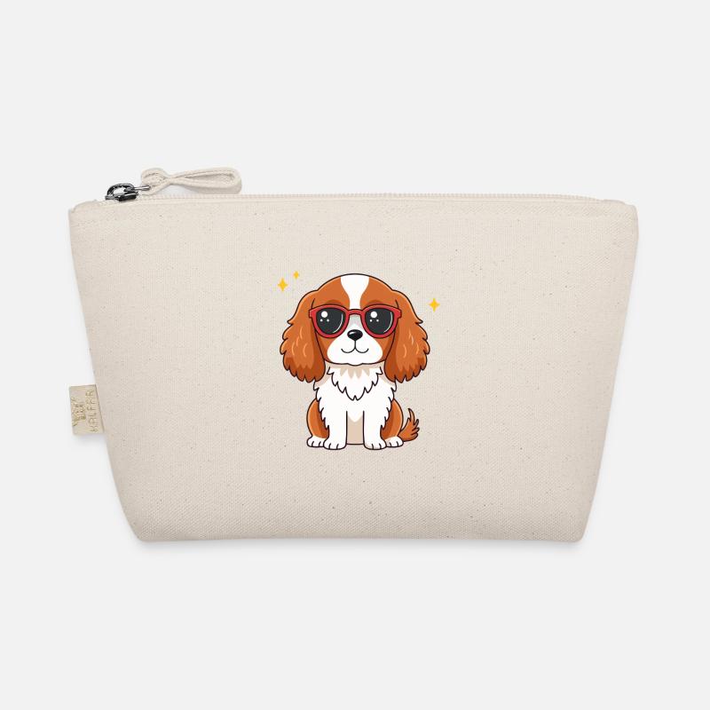 Chien chic à lunettes rouges Trousse biologique