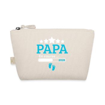 Announcement dad future humor birth - Organic Pouch - nature - Front