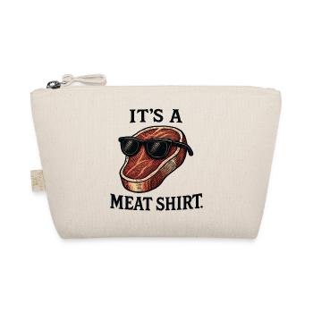 Flesh with Sunglasses Shirt - Organic Pouch - nature - Front