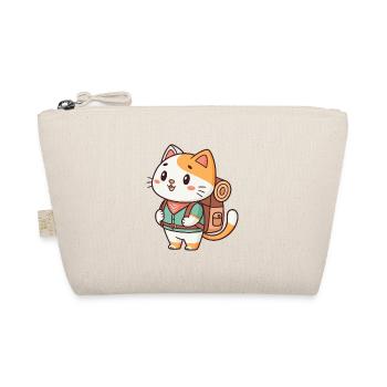 Backpacking Adventure Cat - Organic Pouch - nature - Front