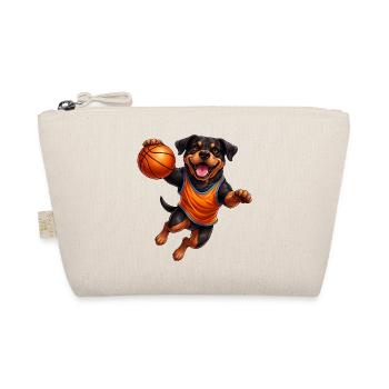 Rottweiler Basketball Player Sport Dog Basketball - Organic Pouch - nature - Front