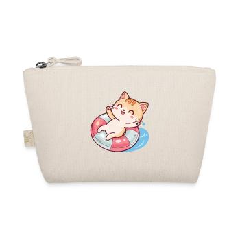 Chat nageur sur bouée de sauvetage - Trousse biologique - nature - Devant