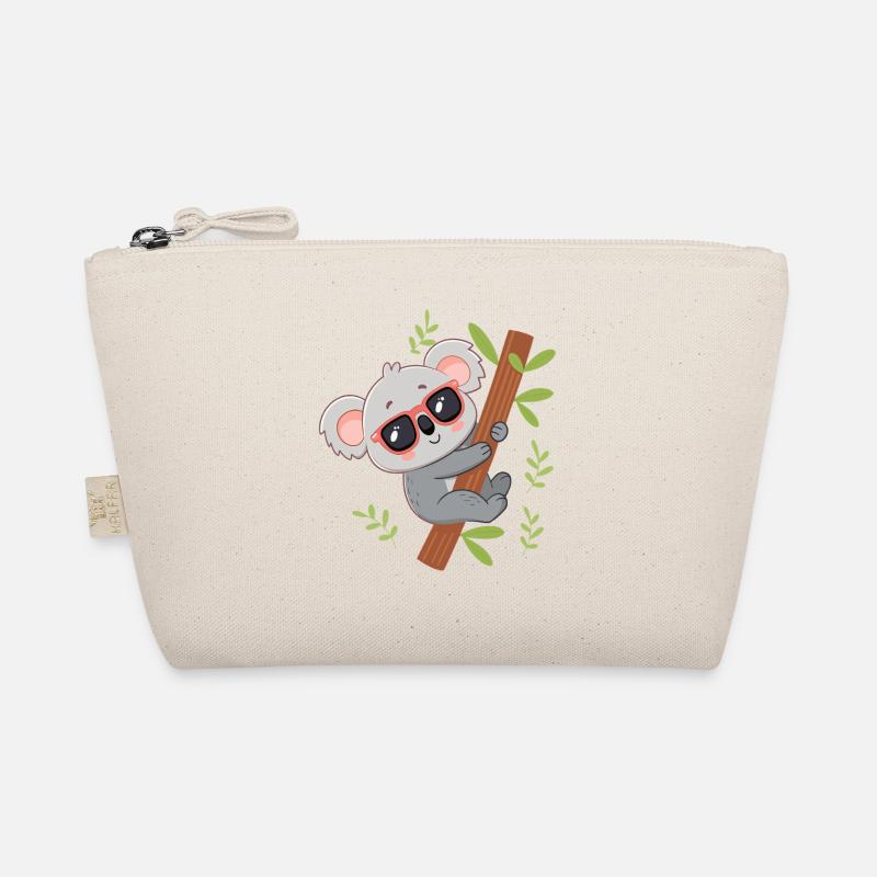 Koala plugged into tropical branch Organic Pouch