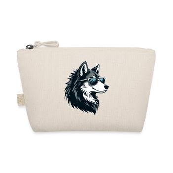 Wolf Husky Sunglasses - Organic Pouch - nature - Front
