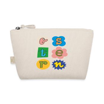 Colorful Easter Letters - Organic Pouch - nature - Front