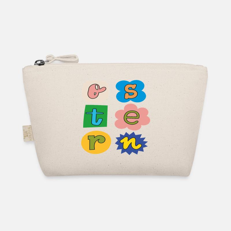 Colorful Easter Letters Organic Pouch