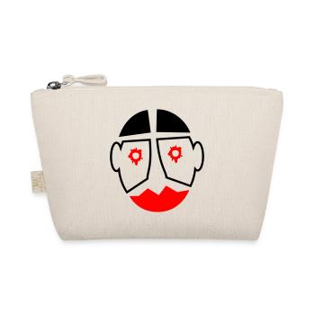 Halloween Fasching Clown Maske Motiv - Bio-Täschchen - Natur - Vorne