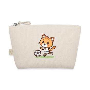 Kitten-Footballspieler Nr. 11 - Bio-Täschchen - Natur - Vorne