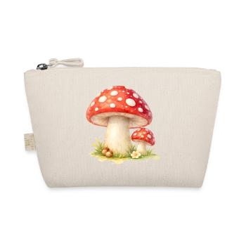 Toadstool Illustration Red Mushroom Nature Motif - Organic Pouch - nature - Front