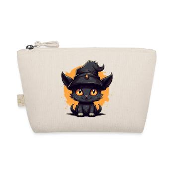 Witch cat in Halloween look - cat - Organic Pouch - nature - Front