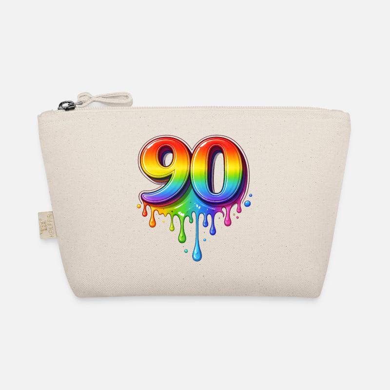 90 Rainbow Retro Number Trousse biologique