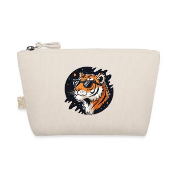 Kosmische Tigerbrille - Bio-Täschchen - Natur - Vorne