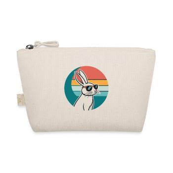 Retro Bunny in the Sun - Organic Pouch - nature - Front