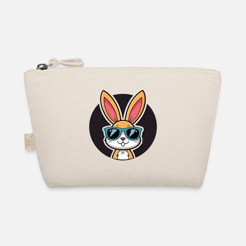 Solarbunny mit blauer Brille Bio-Täschchen