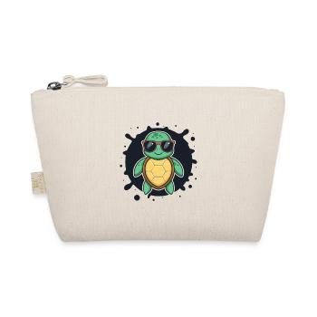 Sea Turtle Cool Sunglasses - Organic Pouch - nature - Front