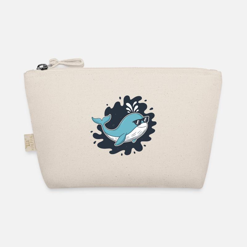 Blauwal-Sonnenbrille Bio-Täschchen