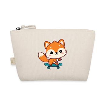Renard skate coloré kawaii - Trousse biologique - nature - Devant