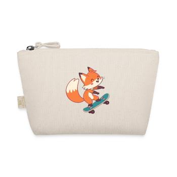 Renard skateur sur planche à roulettes - Trousse biologique - nature - Devant