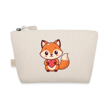 Renard Kawaii Coeur Coloré - Trousse biologique - nature - Devant