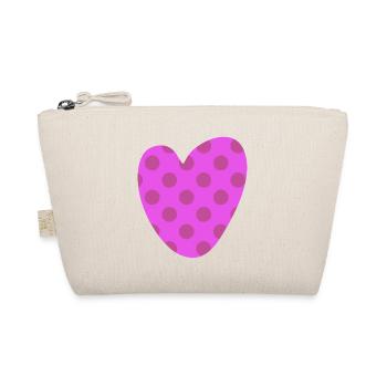 Motif Points de cœur Amour Amour Joie de vivre - Trousse biologique - nature - Devant