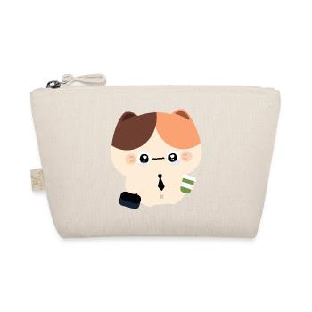 Kawaii Heulende Katze mit Kaffee - Bio-Täschchen - Natur - Vorne