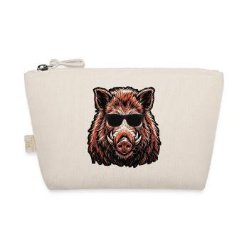 Sommer Wildschwein Sonnenbrille - Bio-Täschchen - Natur - Vorne