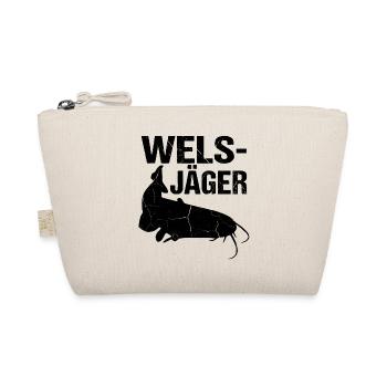 Wels-Jäger-  Perfekt für alle Hobbyangler  - Bio-Täschchen - Natur - Vorne