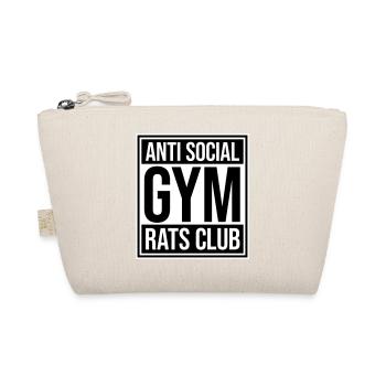 Slogan drôle du club antisocial des rats de gym - Trousse biologique - nature - Devant