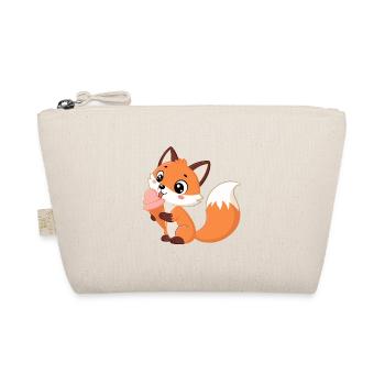 Renard mignon et glace - Organic Pouch - nature - Front