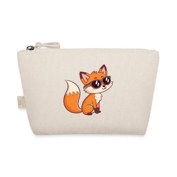 Renard Stylé Lunettes Noires - Trousse biologique - nature - Devant