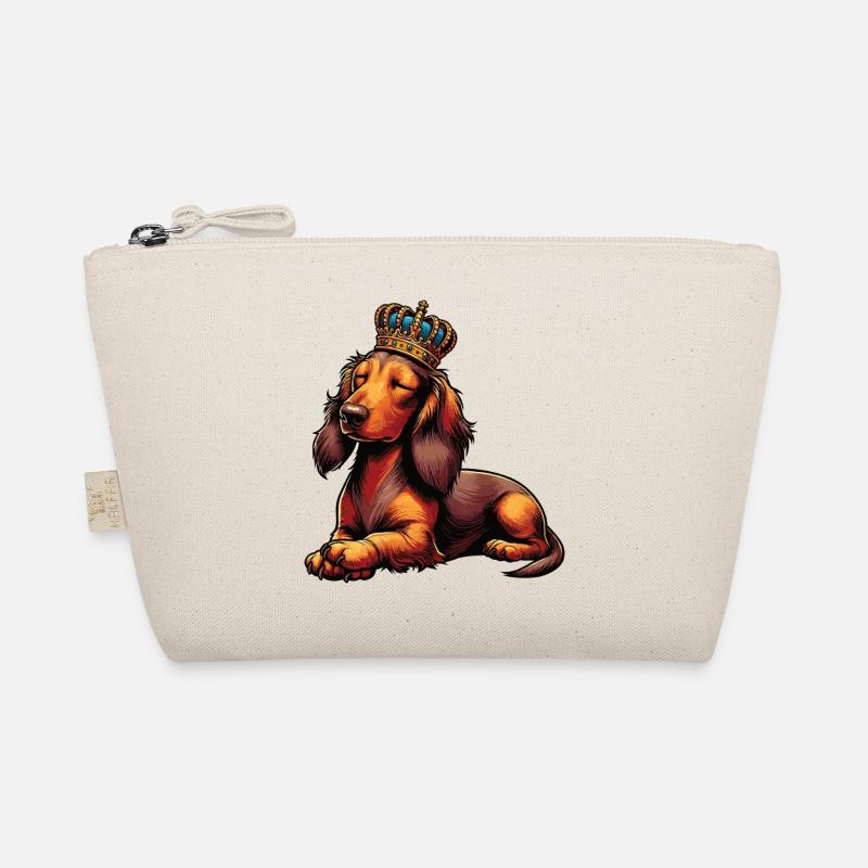 Langhaardackel Dackel Dackelhalter Teckel Tekkel Bio-Täschchen