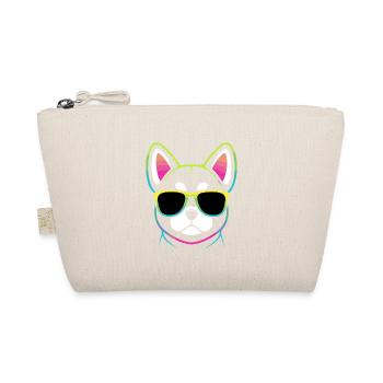 Rainbow Dog with Glasses - Organic Pouch - nature - Front