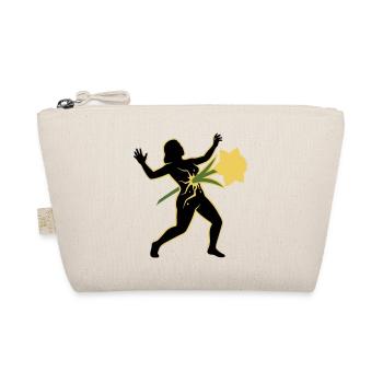 Dance of the Silhouette with Flower - Organic Pouch - nature - Front