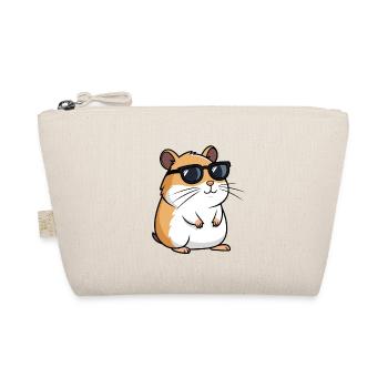 Cool Hamster Dark Glasses - Organic Pouch - nature - Front