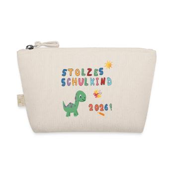Stolzes Schulkind 2026  - Bio-Täschchen - Natur - Vorne