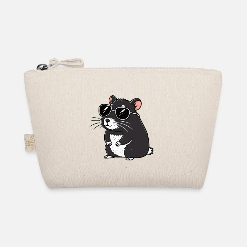 Hmster-chic dunkle Brille Bio-Täschchen