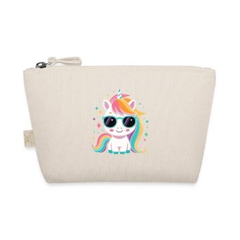 Rainbow Unicorn Sunglasses - Organic Pouch - nature - Front