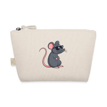 Ratten-Stilvolle Dunkle Brille - Bio-Täschchen - Natur - Vorne