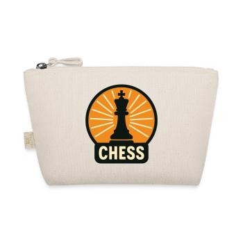 King of Chess Retro Design Grandmaster - Organic Pouch - nature - Front