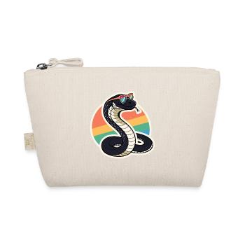 Retro Rainbow Cobra - Bio-Täschchen - Natur - Vorne