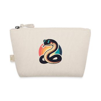 Retro Solar Snake Glasses - Organic Pouch - nature - Front