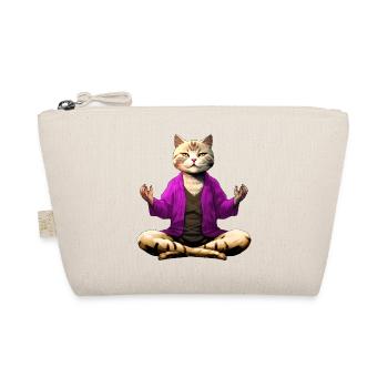 Cat Yogi - Organic Pouch - nature - Front