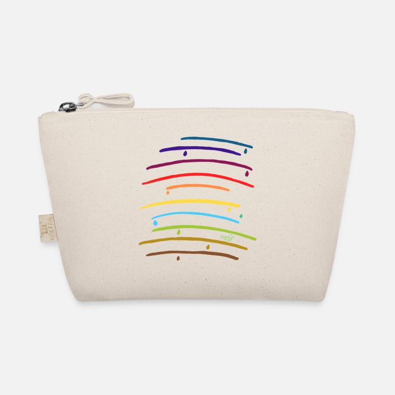 Rainbow arches with drops Organic Pouch