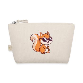 Schicke Eichhörnchen-Sonnenbrille - Bio-Täschchen - Natur - Vorne