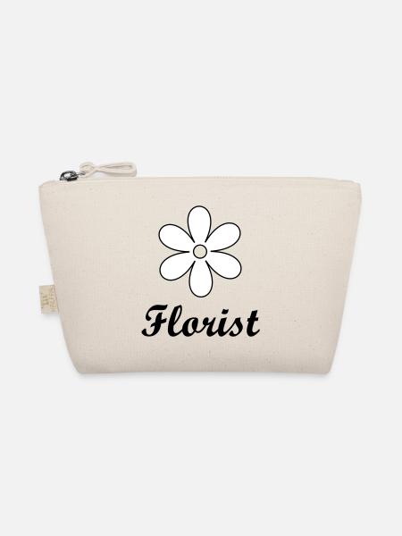 Artisan florist sleek floral logo - Organic Pouch - nature - Front