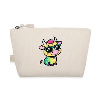 Vache audacieuse en lunettes colorées - Trousse biologique - nature - Devant