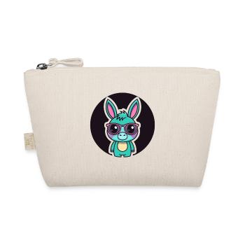 Little Donkey Turquoise Gläser Spaß - Bio-Täschchen - Natur - Vorne