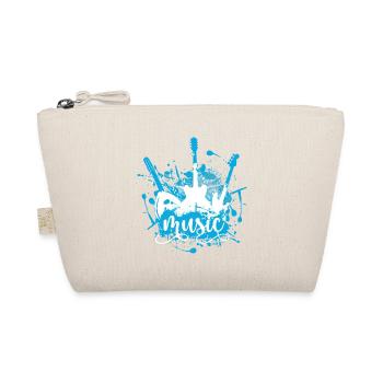 Electric Blue Music Splash - Organic Pouch - nature - Front