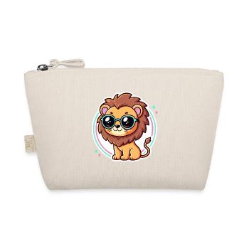 Lion Cub Pastel Glasses - Organic Pouch - nature - Front